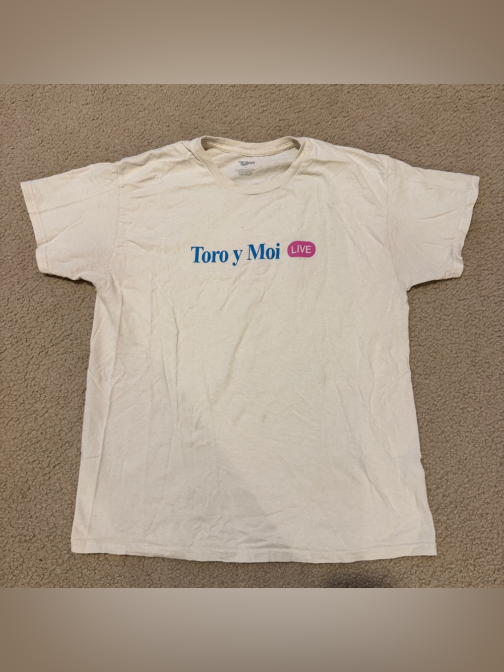 Toro y Moi Logo tour tshirt